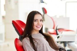 Special Comforts - young woman in dental chair